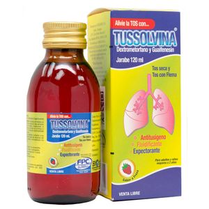 Tussolvina Jarabe Fresa Frasco Con 120 mL