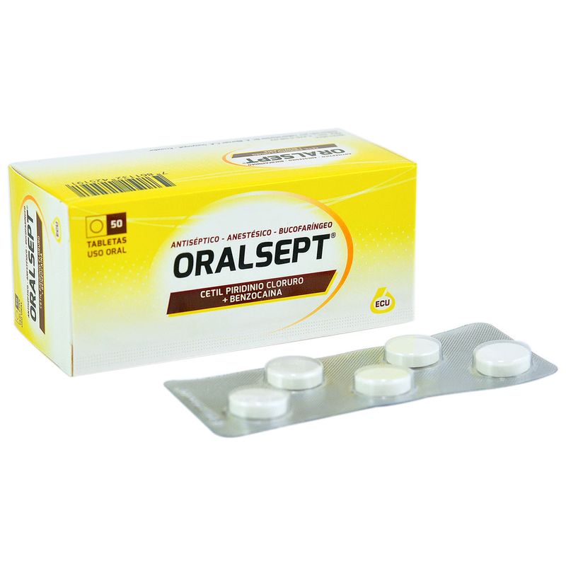Oralsept Tabletas Caja con 50 Unidades