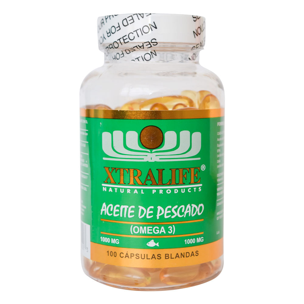 Omega 3 Xtralife C psula Blanda 1000 mg Con 100 Unidades