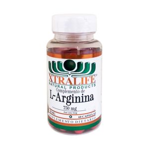Xtralife L-Arginina Cápsulas 750 mg Frasco 60 Unidades