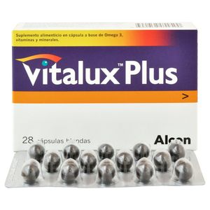 Vitalux Plus Suplemento Alimenticio Cápsulas Blandas Caja con 28 Unidades