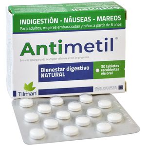 Antimetil Tableta Recubierta Caja con 30 Unidades
