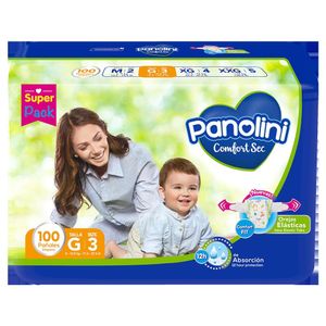 Panolini Pañal Infantil Comfort 100 Unidades