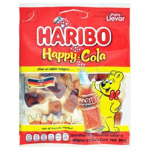 Haribo Gomitas Happy Cola Paquete con 80 g