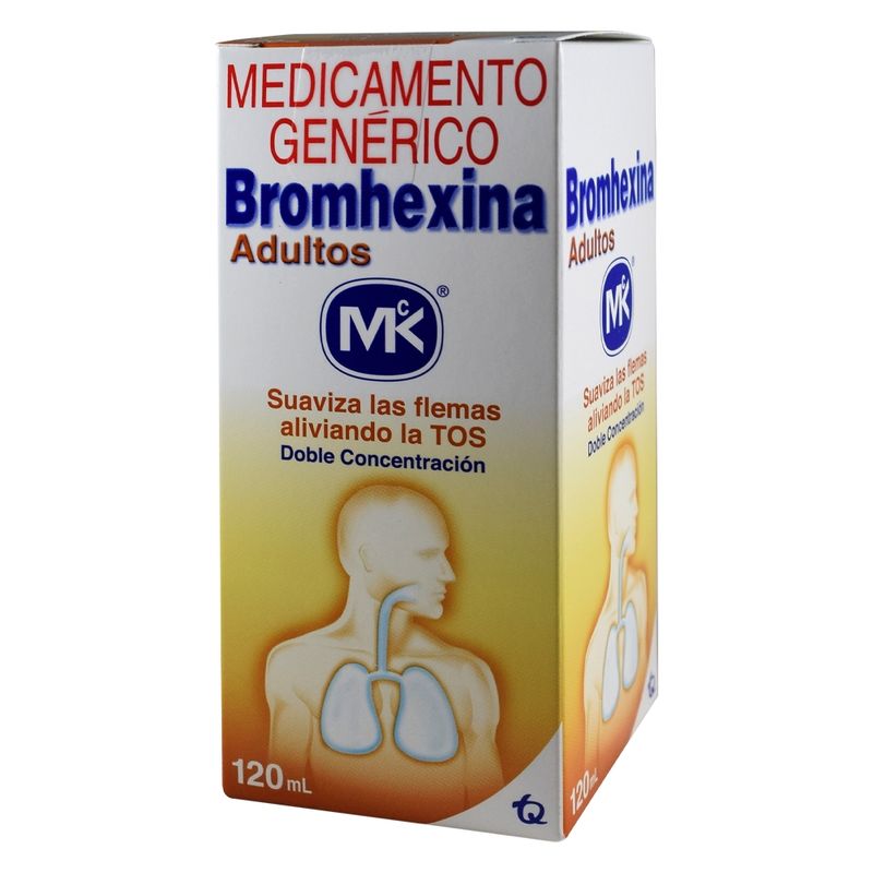 Bromhexina Mk Jarabe 8 mg / 5 mL Adultos Frasco Con 120 mL