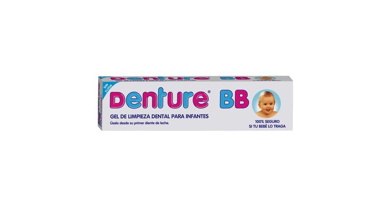 Pasta Denture BB Gel 30g + Limpiador Dental Pediátrico de 0 a 3