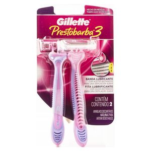 Gillette Afeitadora Prestobarba 3 Rosada 2 Unidades