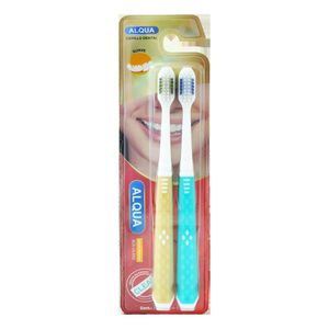 Alqua Cepillo Dental Cuidado Profundo Suave 2 Unidades