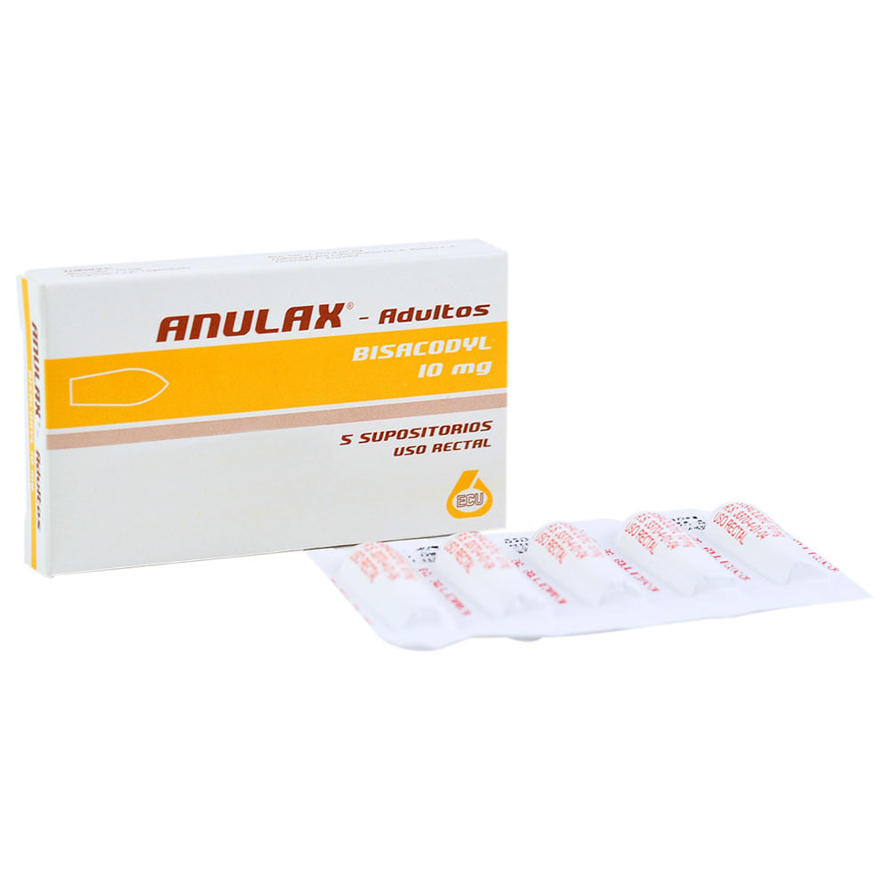 Anulax Sup Rectal 10 mg Adulto Caja Con 5 Unidades - Farmacias Medicity