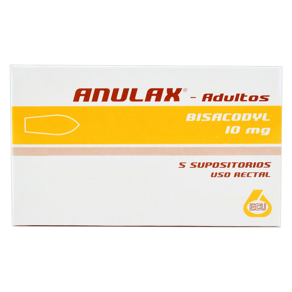 Anulax Sup Rectal 10 mg Adulto Caja Con 5 Unidades - Farmacias Medicity