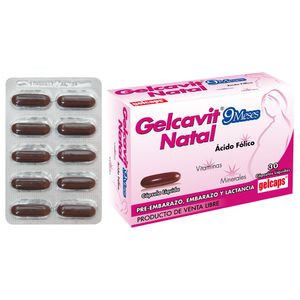 Gelcavit Natal Cápsulas Líquidas Caja Con 30 Unidades