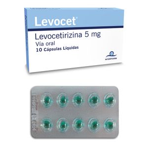 Levocet Cápsulas Líquidas 5 mg Caja 10 Unidades