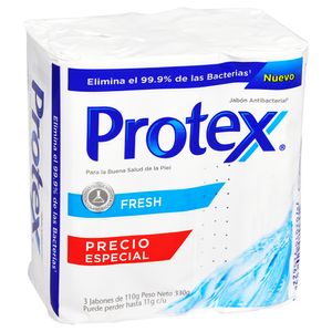 Protex Jabón en Barra Tripack Fresh