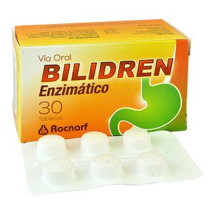 Bilidren Enzimático Tabletas Caja Con 30 Unidades