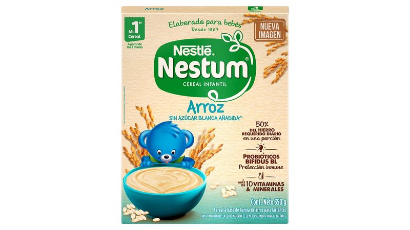 Papillas NESTUM Crema De Arroz Sin Gluten X 250g (Total 750g), Para  Bebés +4 Meses