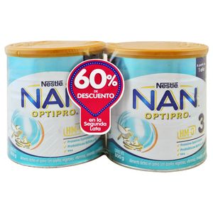 Nan 3 Optipro Etapa 3 Lata 800 g x2