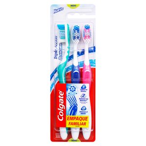 Colgate Cepillo Dental Ta Blancura Medio 3 Unidades