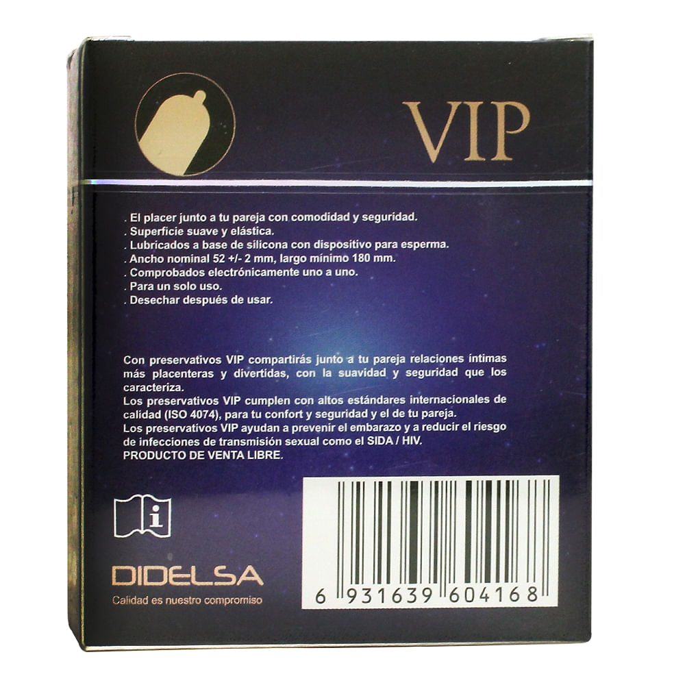 Vip Preservativos Clásico 3 Unidades - Farmacias Medicity