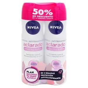 Nivea Desodorante Spray Aclarado Efectivo 2 Unidades