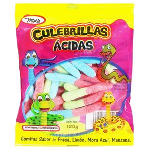 Miskis Gomitas Culebritas Acidas Con 120 g