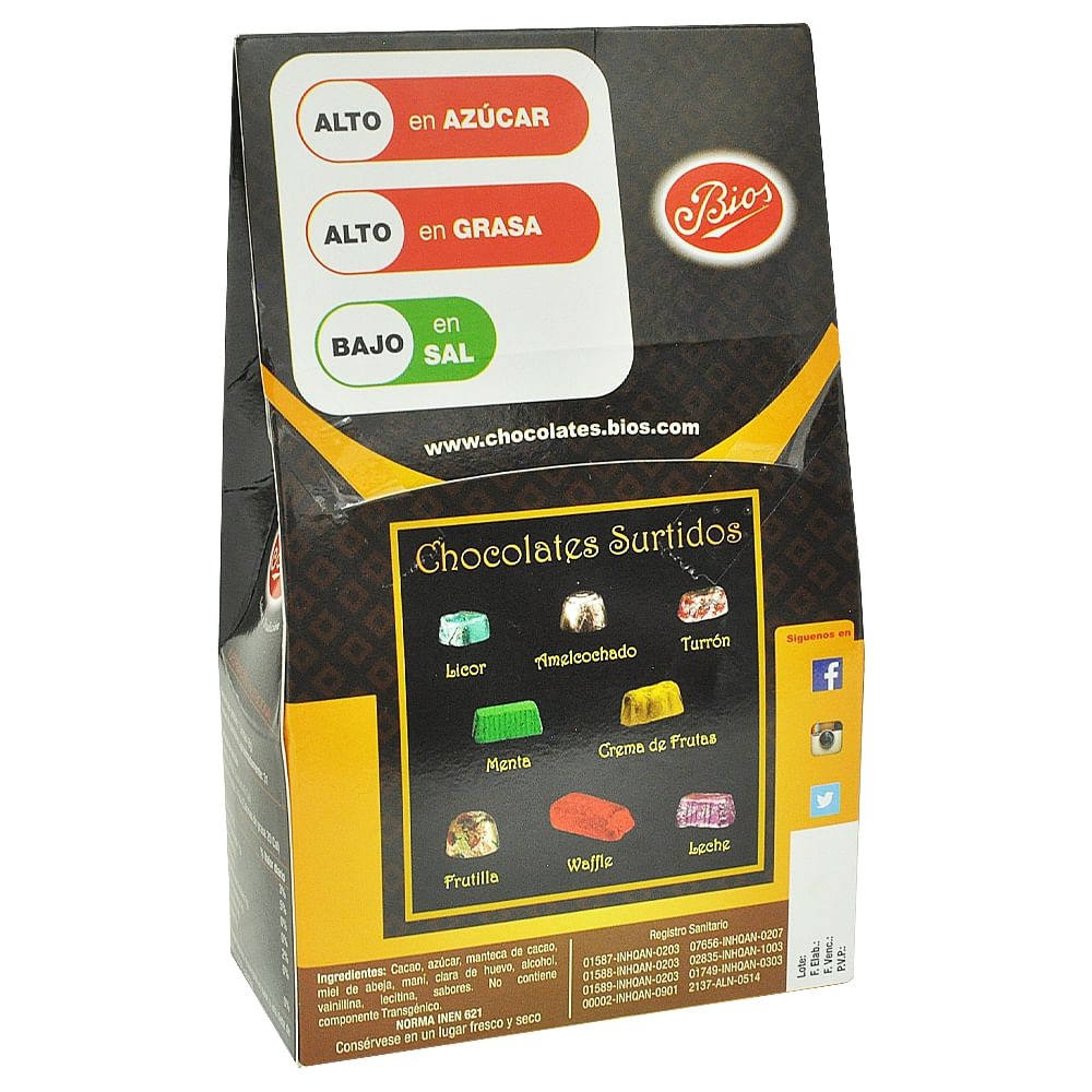 CAJA DE MADERA PEQUEÑA (CHOCOLATES SURTIDOS) 250g