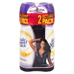 Lady Ss Desodorante Spray Derma+Vitamina E 91 g 2 Unidades