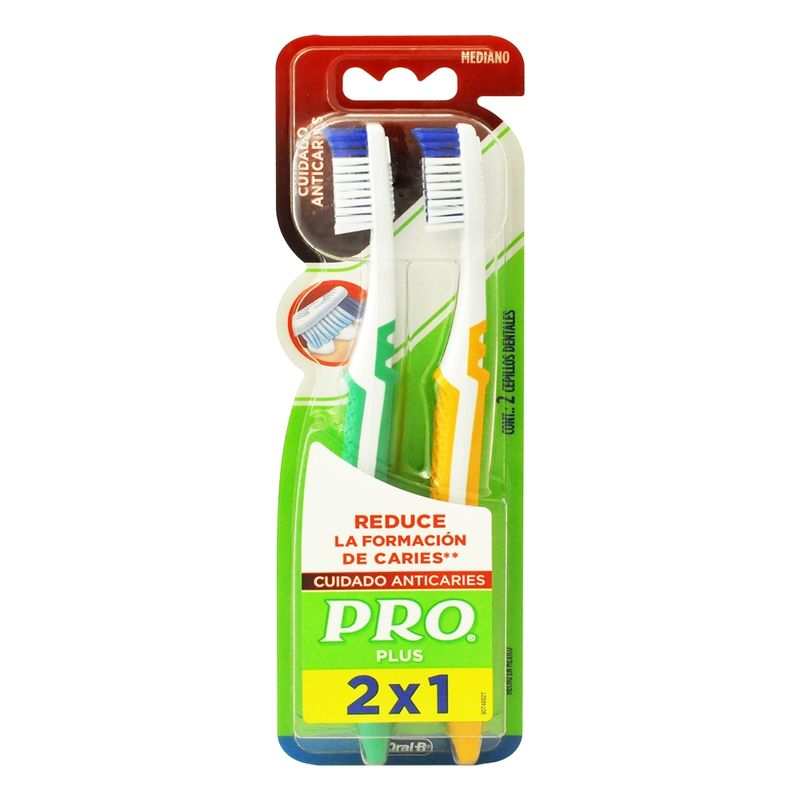 Oral B Cepillo Dental Pro Plus 2 Unidades - Farmacias Medicity