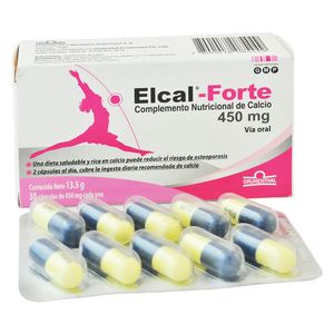 Elcal Forte Cápsulas 450 mg Caja 30 Unidades