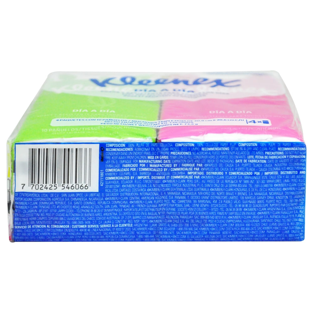 Kleenex Pañuelos Desechables 4 Unidades / 150 Hojas, Salud y belleza, Pricesmart, Managua