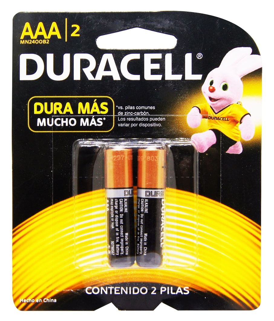Comprar Batería Duracell Alcalina AAA - 2 unidades