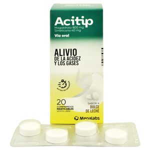 Aci-Tip Comprimidos Masticables 800/40 mg Caja Con 20 Unidades