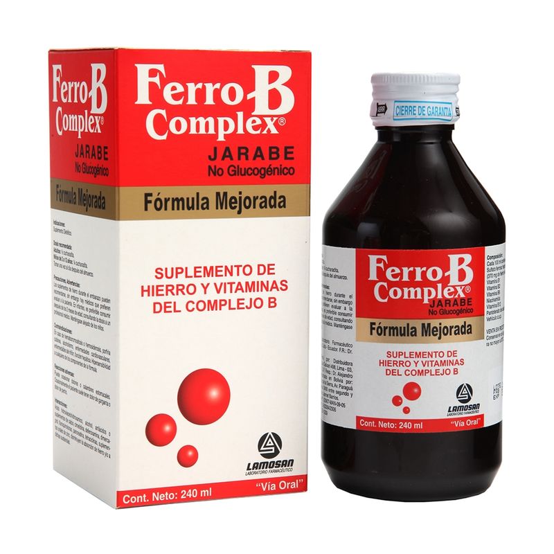 Ferro B Complex Jarabe Con 240 ML - Farmacias Medicity