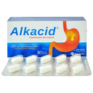 Alkacid Suplemento Alimenticio Tabletas Caja con 30 Unidades