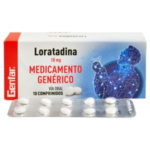 Genfar Loratadina Tabletas 10 mg Caja 10 Unidades