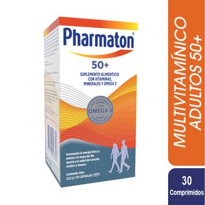 Pharmaton 50+ Cápsulas Blandas Caja con 30 Unidades
