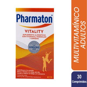 Pharmaton Vitality 40 mg Cápsulas en Frasco con 30 Unidades