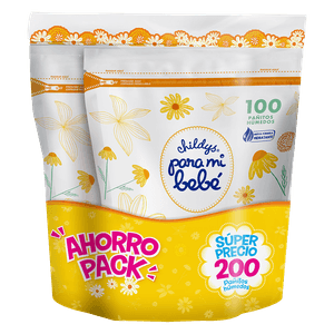 Para Mi Bebé Pañitos Húmedos Manzanilla 200 Unidades