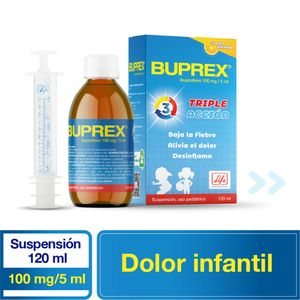 Buprex Suspensión 100 mg/5 mL Pediátrico Frasco Con 120 mL