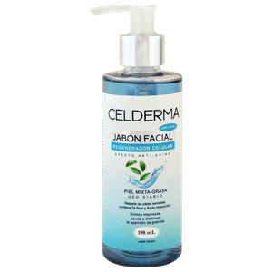 Celderma Jabón Facial para Piel Mixta  198 ml
