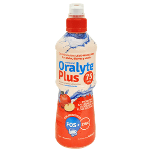 Oralyte 75 Plus Solución Manzana Frasco Con 400 ml