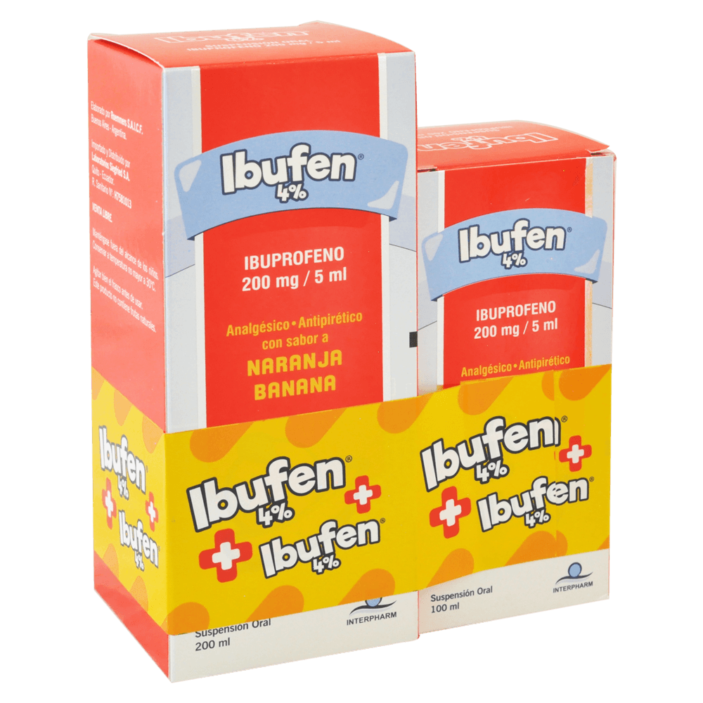 Ibufen 4 Suspensión 200mg/5ml Frasco Con 200 ml Farmacias Medicity