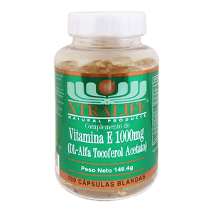 Xtralife Vitamina E Cápsula Blanda 1000 ui 100 Unidades