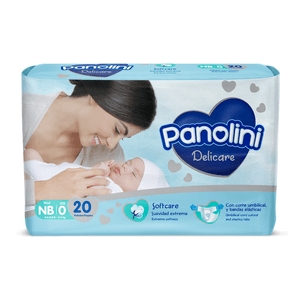Panolini Pañal Infantil Delicare Recién Nacido 20 Unidades