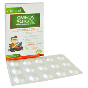 Omega School Gelatinas Masticables Caja Con 30 Unidades