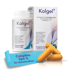 Kolgel Colágeno Tipo II Cápsulas Frasco 30 Unidades