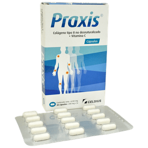 Praxis Cápsulas Colágeno + Vitamina C Caja 30 Unidades
