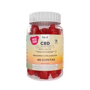 Fakulti Suplemento Alimenticio CBD Gummies Frutos Rojos 48 Unidades