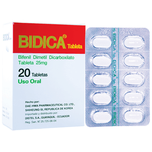 Bidica Tabletas 25 mg Caja 20 Unidades