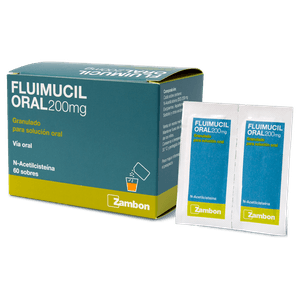 Fluimucil Granulado 200 mg Sobre 1 g Caja 60 Unidades