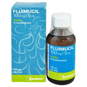 Fluimucil Jarabe 100mg/5ml Frasco 100 ml